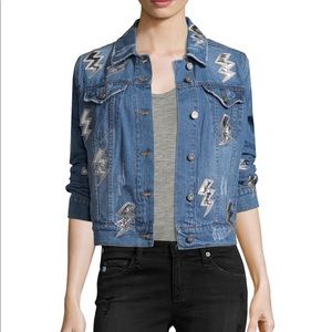 lightning bolt denim jacket